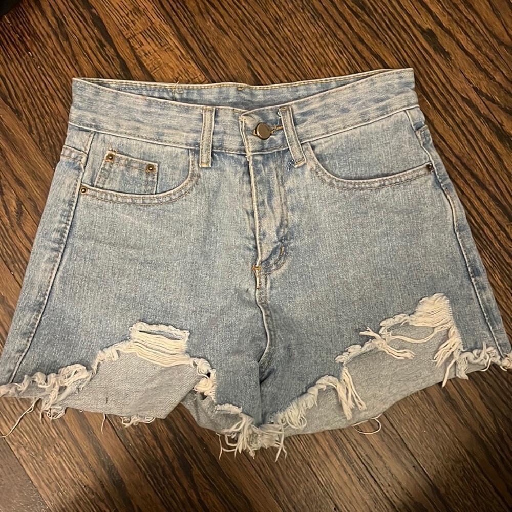 TX Light blue Jean shorts